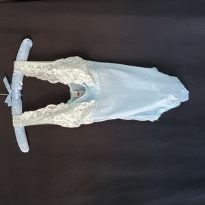 We are hah, french blue, bodysuit sz l